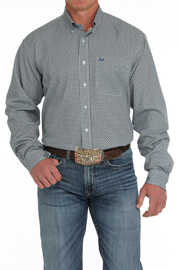 Cinch Men's Arenaflex Geo Print Button-Down Shirt