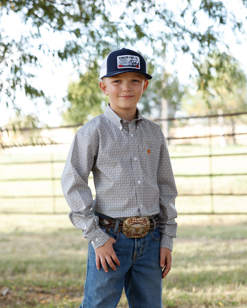 Cinch Boy's Long Sleeve Button-Down Print Shirt