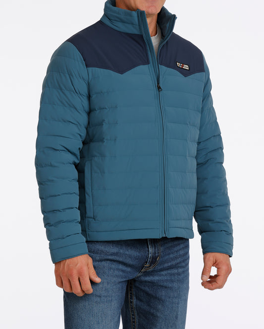Cinch Men's Teal Quilted Jacket