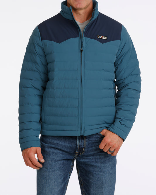 Cinch Men's Teal Quilted Jacket