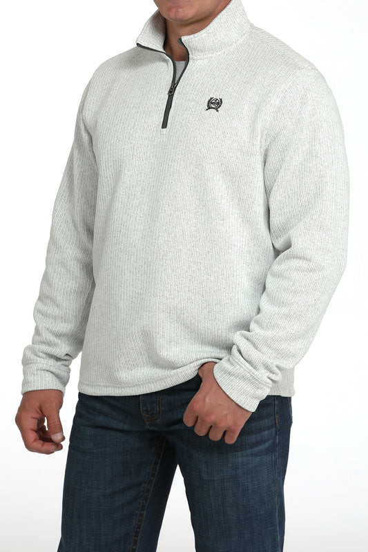 Cinch Men's Grey 1/4 Zip Pullover Sweater