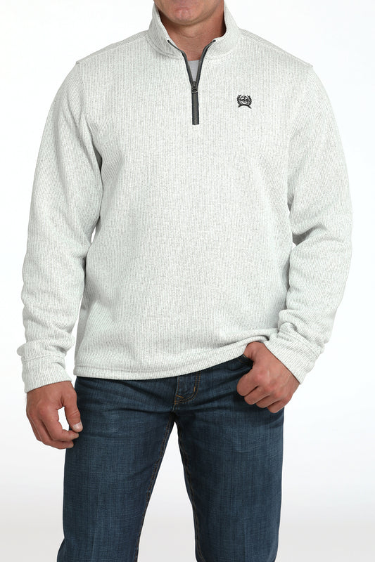 Cinch Men's Grey 1/4 Zip Pullover Sweater