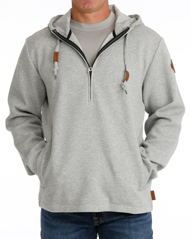 Cinch Men's 1/2 Zip Grey Hoodie