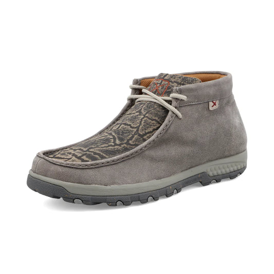 Twisted X Men’s Grey & Grey Elephant Chukka Driving Moc