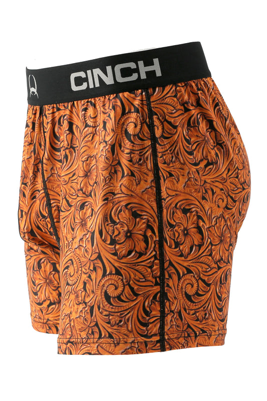 Cinch Men's Loose Fit Tooled Leather Look Boxer Briefs