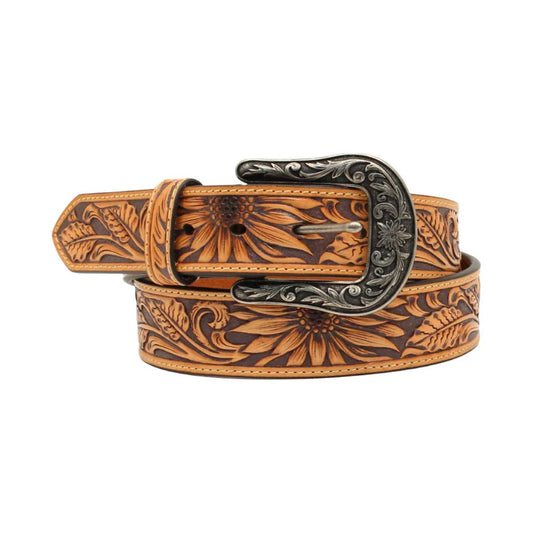 Nocona Women's 1-1/2" Sunflower Embossed Belt