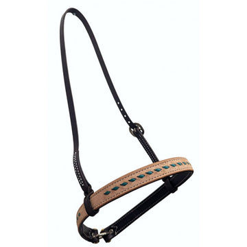 San Saba Chocolate Noseband w/Roughout and Buckstitch