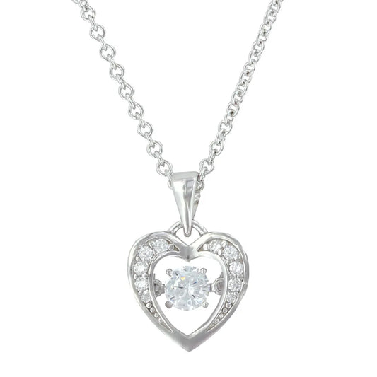 Montana Silversmiths Let's Dance A Little Dance Heart Necklace