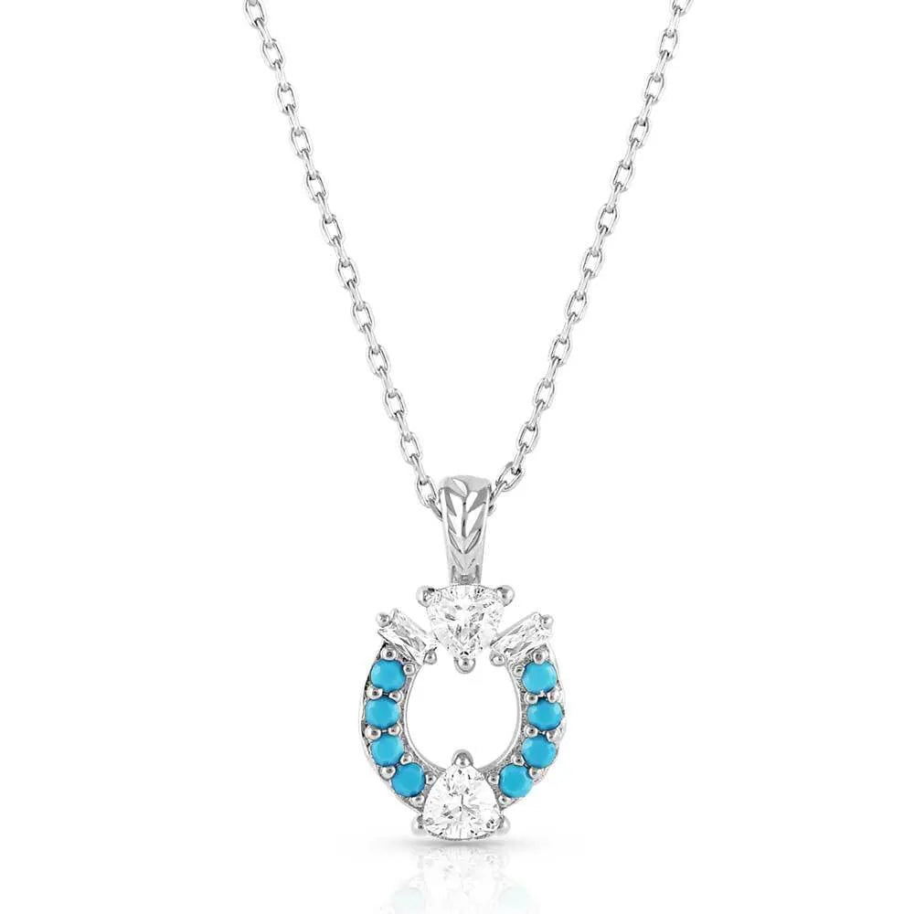 Montana Silversmiths Luck Defined Crystal Turquoise Necklace