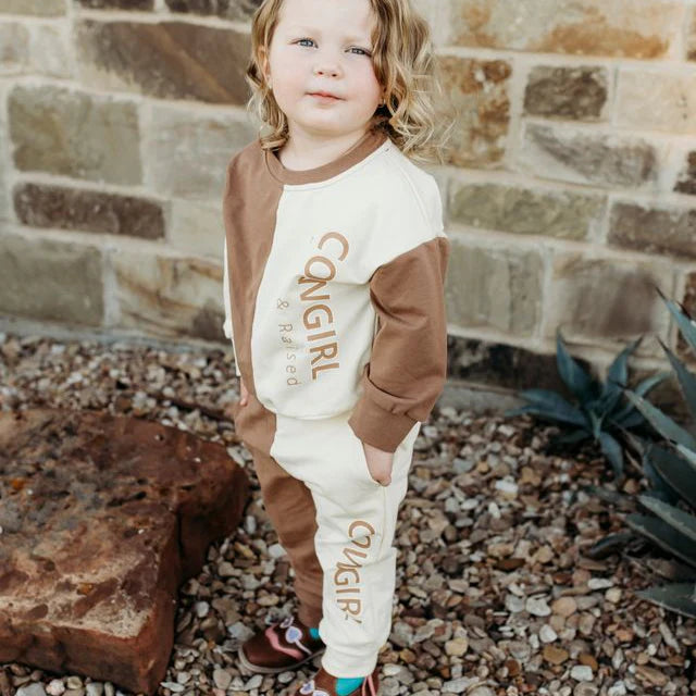 Shea Baby Girl's Cowgirl's Born & Raised Sweats Set