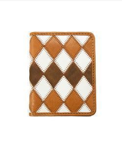 Nocona Men's Multi Color Diamond Patches Bifold Flip Wallet