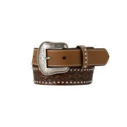 Nocona Boys 1-1/4" Smooth Billet Nail Head Belt