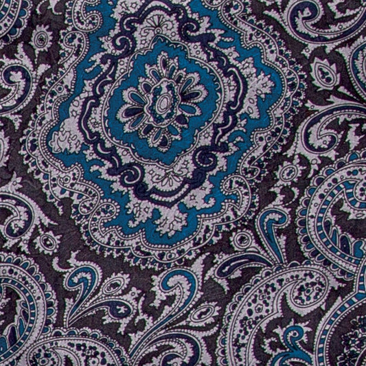 Wyoming Traders Paisley Silk Scarf-42"