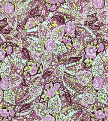 Wyoming Traders Paisley Frontier Calico Silk Scarf-42"