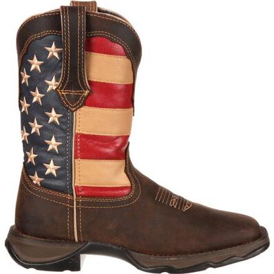 Durango Lady Rebel Patriotic Pull-On Western Boot