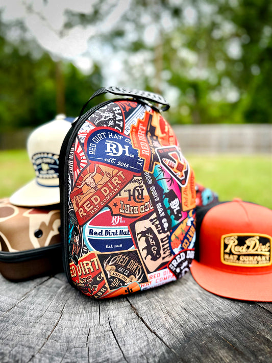 Red Dirt Hat Co. Hat Patch Print Cap Carrier w/Sunglass Case