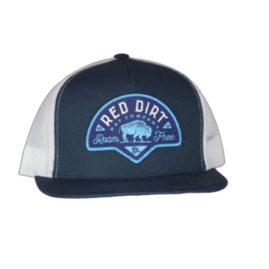 Red Dirt Hat Co. Classic Roam Free Navy/White Ball Cap