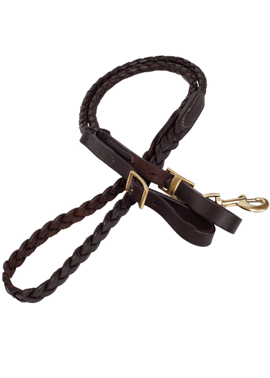 Flat & Round Braided Leather Competition Rein