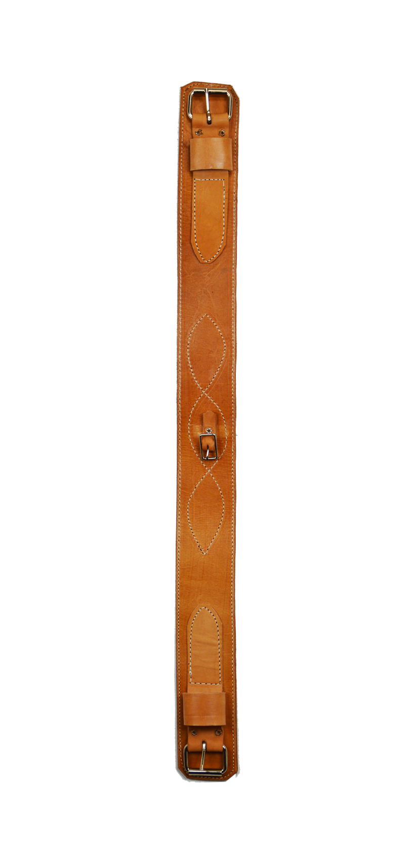 3" Stitched Natural Leather Rear Girth