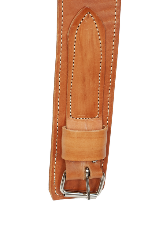3" Stitched Natural Leather Rear Girth