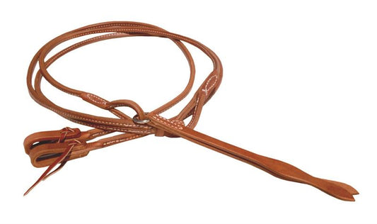 Rolled & Sewn Leather Romal Rein