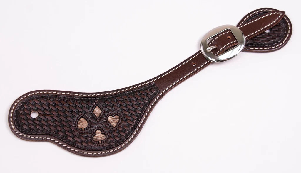 Cowboy Chrome Men's Texas Poker Spur Strap