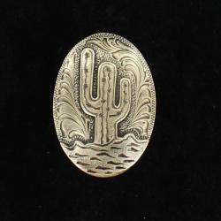 Double S Oval Cactus Desert Scene Scarf Slide