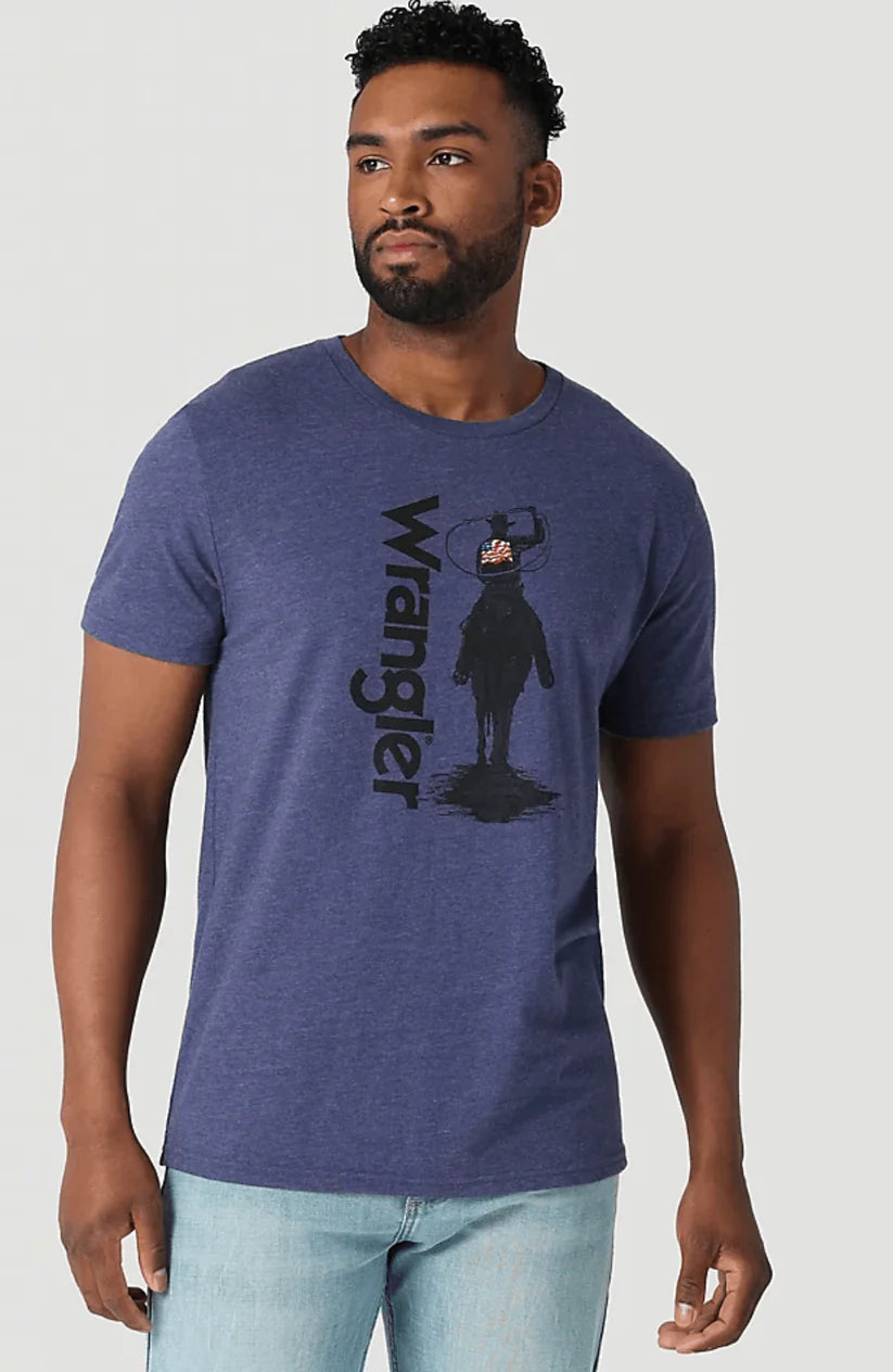 Wrangler Men's Lassoing Denim Heather T-Shirt