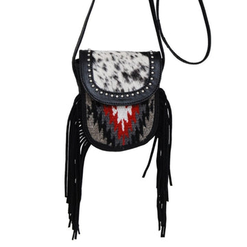Rafter T Kid's Blanket & Cowhide Crossbody Handbag
