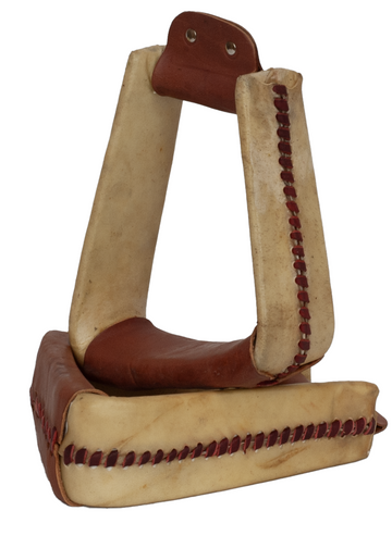 Slanted Rawhide Stirrups