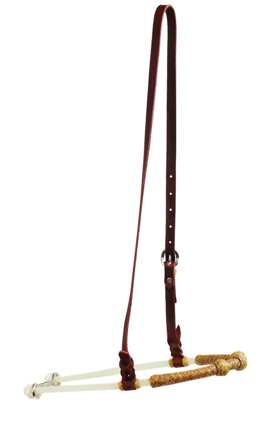 Single Rope Knotted Rawhide Tie Down Noseband
