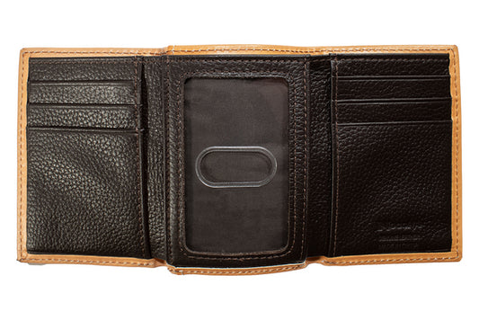 Nocona Men's Large Basketweave Trifold Wallet