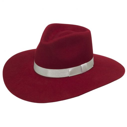 Twister Ladies Pinch Front Red Fashion Hat