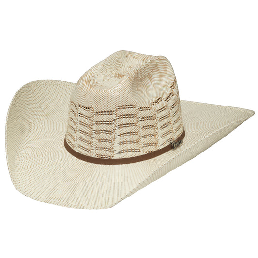 Twister Ivory/Tan Bangora Straw Hat w/Golden Tan Band