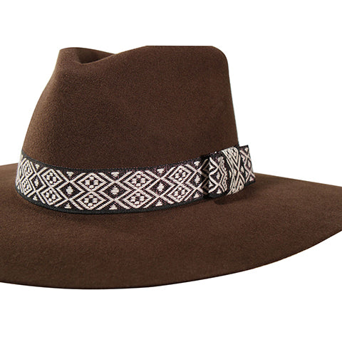 Twister 1-1/4" Shimmer Multicolored Hatband