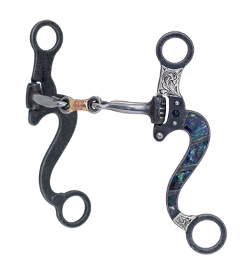 Cowboy Tack Black Pearl Dog Bone Bit