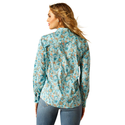 Ariat Women's Blue Paisley Floral VentTEK Shirt