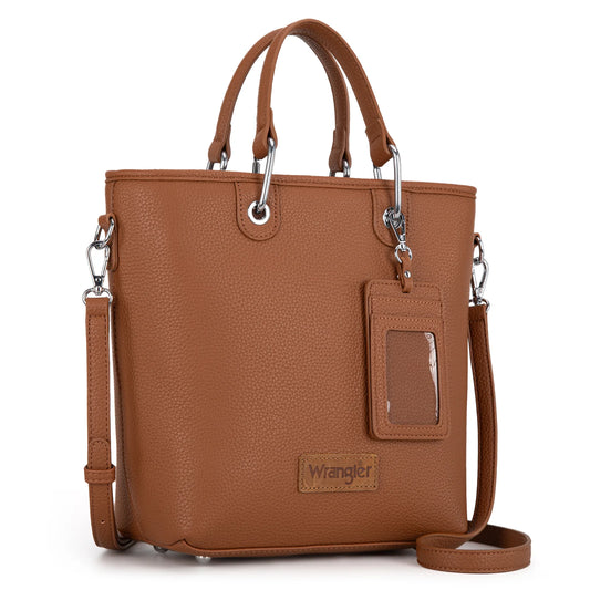 Wrangler Top Handle Tote/Crossbody Detachable Key Ring Card Holder