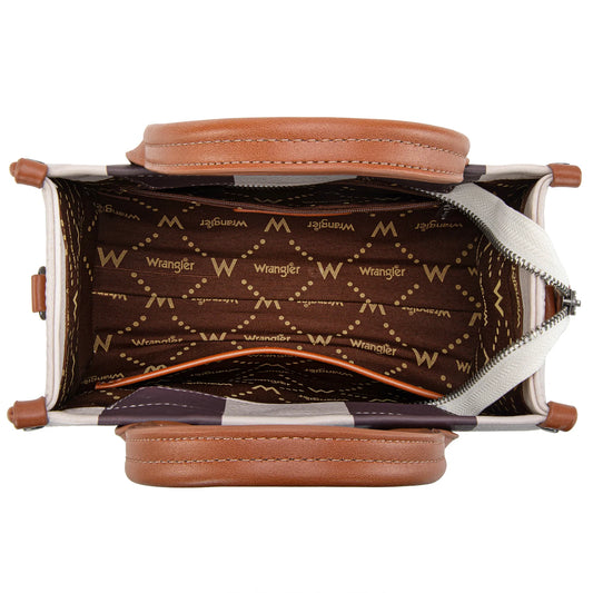 Wrangler Color Block Tote/Crossbody