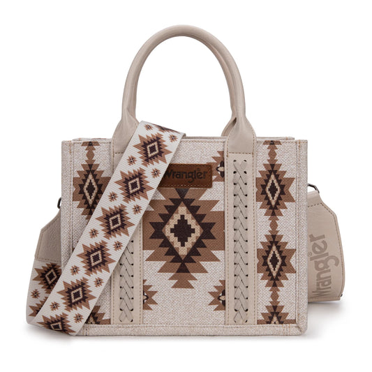 Wrangler Aztec Pattern Dual Sided Print Tote/Crossbody