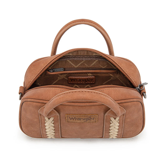 Wrangler Whipstitch Collection Mini Satchel/Crossbody Bag