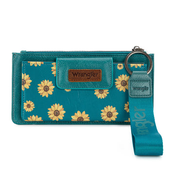 Wrangler Sunflower Print Card Wallet/Wristlet