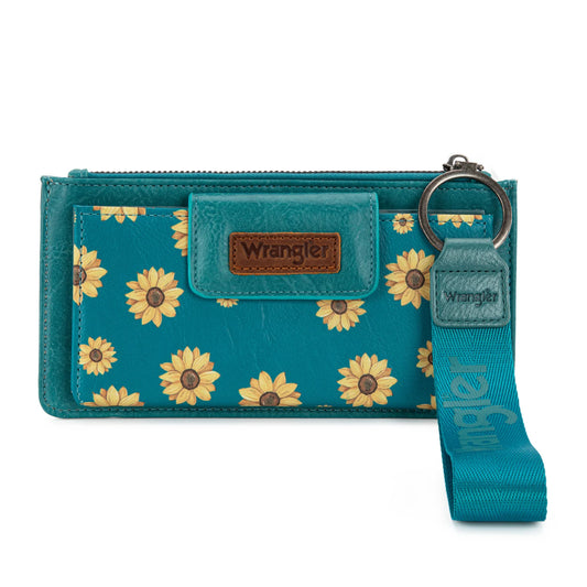 Wrangler Sunflower Print Card Wallet/Wristlet
