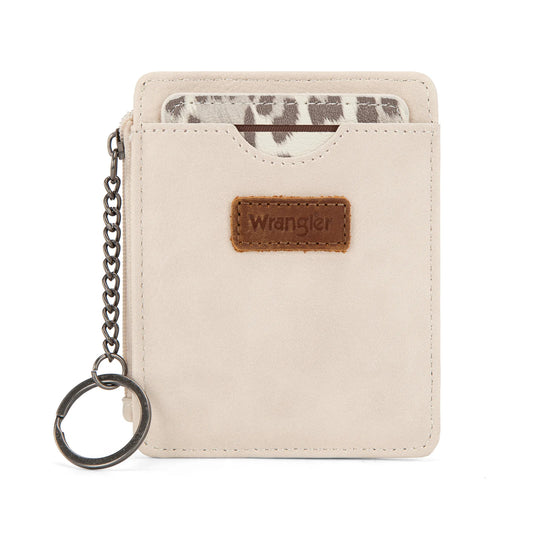 Wrangler Small Card Case Wallet Key Chain/Detachable Card Holder