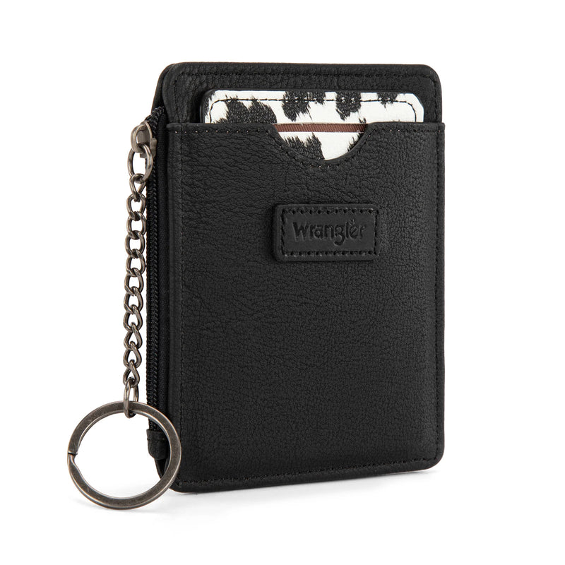 Wrangler Small Card Case Wallet Key Chain/Detachable Card Holder