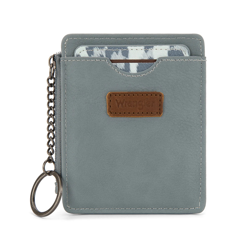 Wrangler Small Card Case Wallet Key Chain/Detachable Card Holder