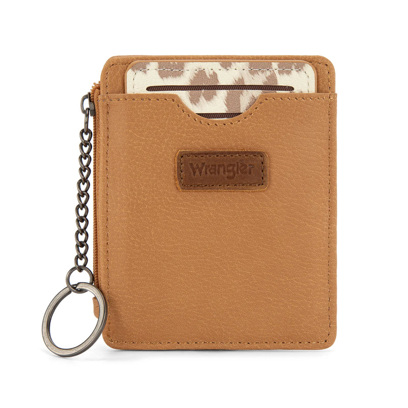 Wrangler Small Card Case Wallet Key Chain/Detachable Card Holder