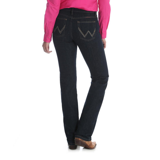 Wrangler Women's Riding Jean Q-Baby-Dark Dynasty