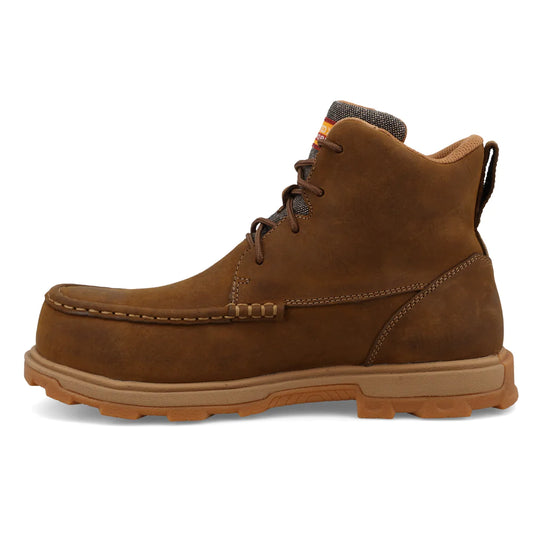 Twisted X Women's Distressed Saddle & Eco Dust 6" Ultralite X Work Boot