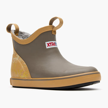 XTRATUF  Little Kids Trolling Pack Fleece Lined Chocolate Chip Ankle Deck Boot